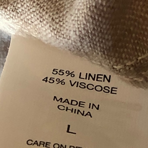 HappyxNature Set Serene Beige Striped Top & Skirt Size L/14 - Picture 5 of 7